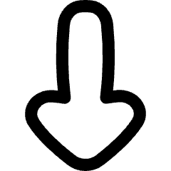 Thick Arrow Down Icon from Flex Line Set