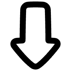 Thick Arrow Down Icon from Plump Remix Set