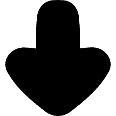 Thick Arrow Down Large Icon from Flex Solid Set