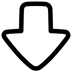 Thick Arrow Down Large Icon from Plump Line Set