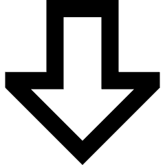 Thick Arrow Down Large Icon from Sharp Remix Set