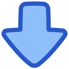 Thick Arrow Down Large Icon from Plump Duo Set