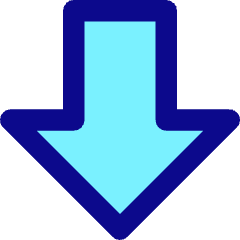 Thick Arrow Down Large Icon from Core Pop Set