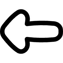 Thick Arrow Left Icon from Flex Line Set