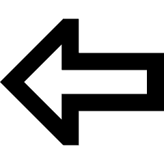 Thick Arrow Left Icon from Sharp Remix Set