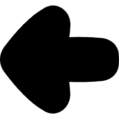 Thick Arrow Left Large Icon from Flex Solid Set
