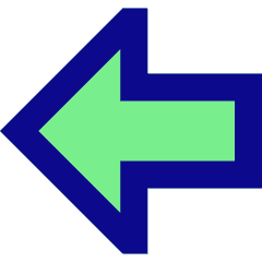 Thick Arrow Left Large Icon from Sharp Pop Set