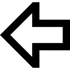 Thick Arrow Left Large Icon from Sharp Remix Set