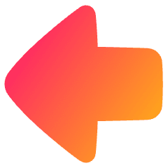 Thick Arrow Left Large Icon from Plump Gradient Set