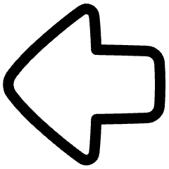 Thick Arrow Left Large Icon from Plump Line Set