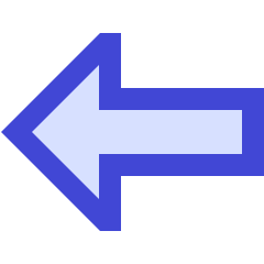 Thick Arrow Left Icon from Sharp Duo Set