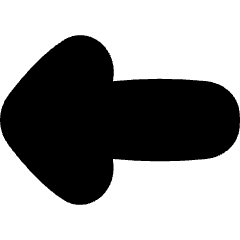 Thick Arrow Left Icon from Flex Solid Set