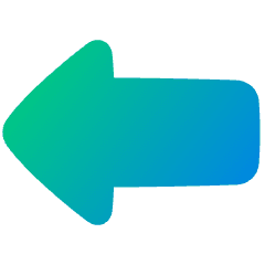 Thick Arrow Left Icon from Plump Gradient Set