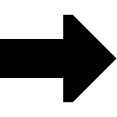 Thick Arrow Right Icon from Sharp Solid Set