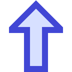 Thick Arrow Up Icon from Sharp Duo Set
