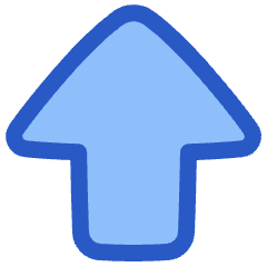 Thick Arrow Up Large Icon from Plump Duo Set