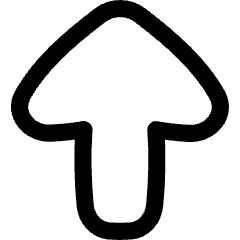 Thick Arrow Up Large Icon from Flex Line Set