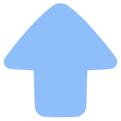 Thick Arrow Up Large Icon from Plump Flat Set