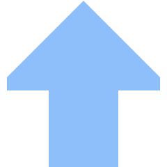 Thick Arrow Up Large Icon from Sharp Flat Set