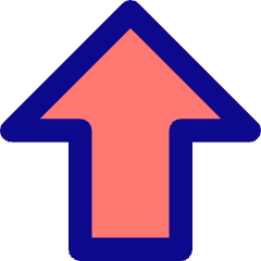 Thick Arrow Up Large Icon from Core Pop Set