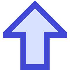 Thick Arrow Up Large Icon from Sharp Duo Set