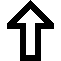 Thick Arrow Up Icon from Sharp Remix Set