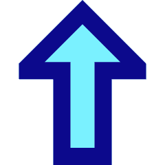 Thick Arrow Up Icon from Sharp Pop Set