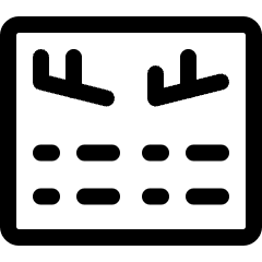 Plane Board Arrival Departure Icon from Ultimate Regular Set