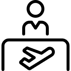 Plane Check In Icon from Ultimate Light Set