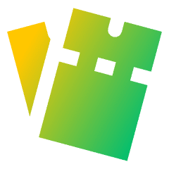 Ticket 1 Icon from Sharp Gradient Set