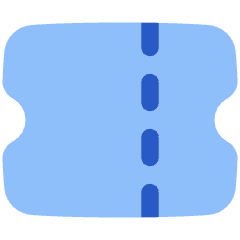Ticket 1 Icon from Plump Flat Set