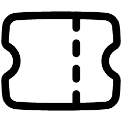 Ticket 1 Icon from Plump Line Set