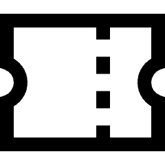 Ticket 2 Icon from Sharp Line Set