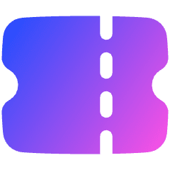 Ticket 1 Icon from Plump Gradient Set