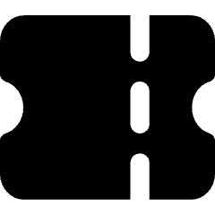 Ticket 2 Icon from Core Solid Set