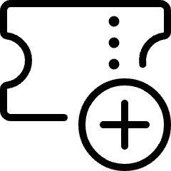 Ticket Add Icon from Ultimate Light Set