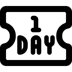 Ticket Day 1 Alternate Icon from Ultimate Bold Set