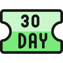 Ticket Day 30 Icon from Ultimate Colors Set