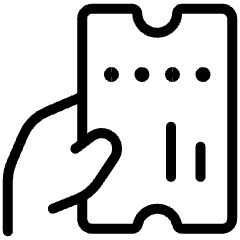 Ticket Hold Icon from Ultimate Light Set