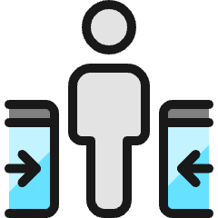 Ticket Person Pass Icon from Ultimate Colors Set