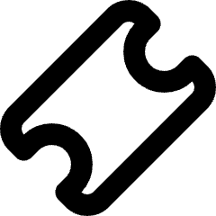 Ticket Icon from Micro Line Set