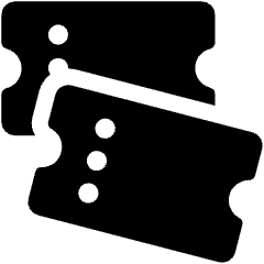 Tickets Icon from Ultimate Bold Set