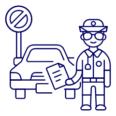 Traffic Police 1 Illustration from UX Line Set