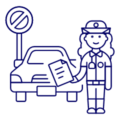Traffic Police 4 Illustration from UX Line Set