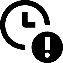 Clock Alert Error Icon from Nova Line Set