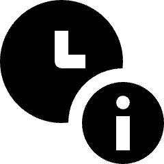 Clock Information Icon from Nova Solid Set