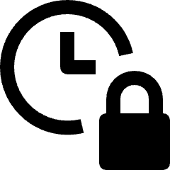 Clock Lock Icon from Nova Line Set