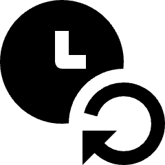 Clock Refresh Icon from Nova Solid Set