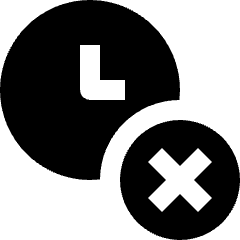 Clock Remove Icon from Nova Solid Set