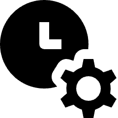 Clock Settings Icon from Nova Solid Set
